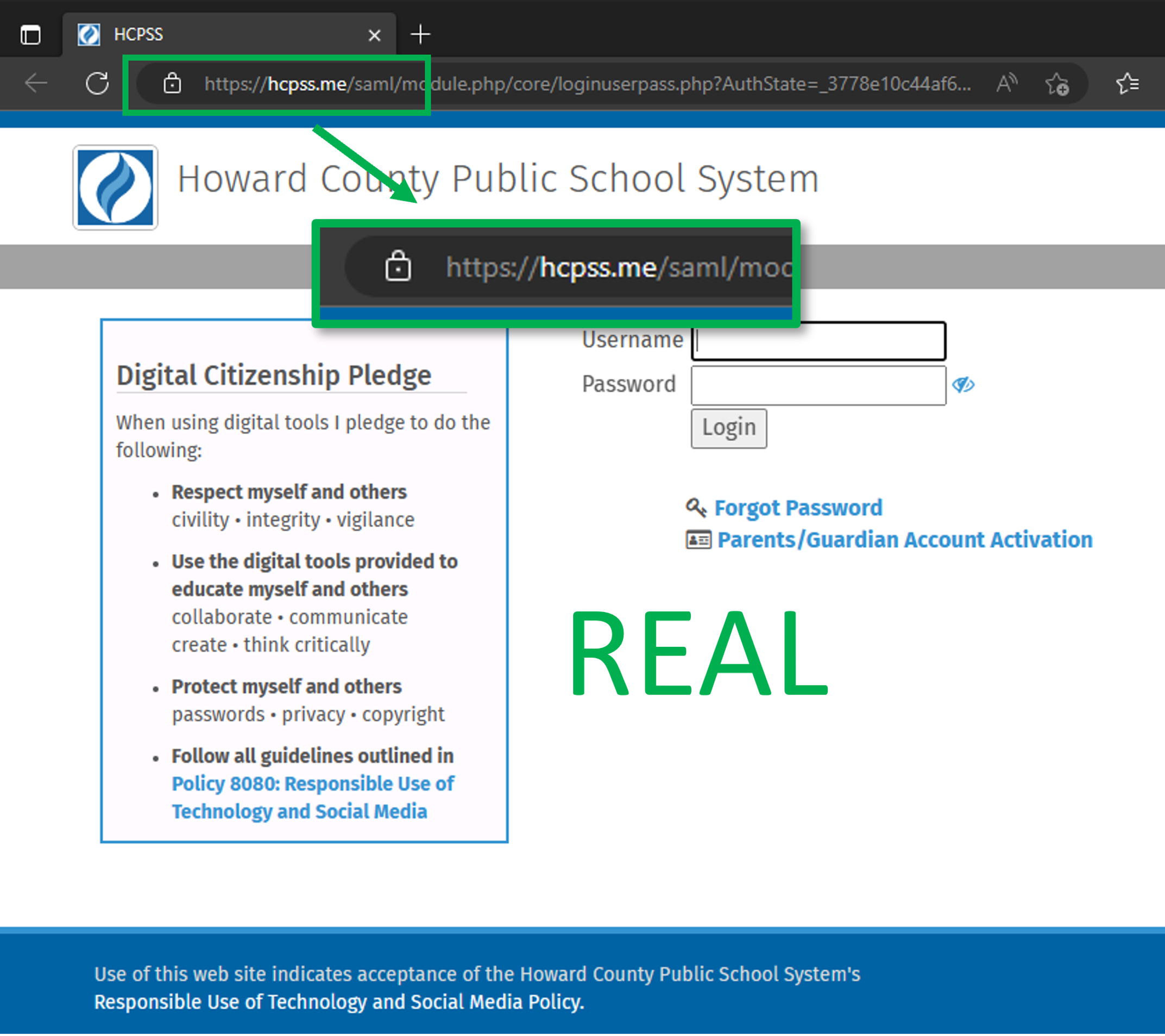 Phishing Alert: Attackers copy HCPSS login pages HCPSS Staff Hub