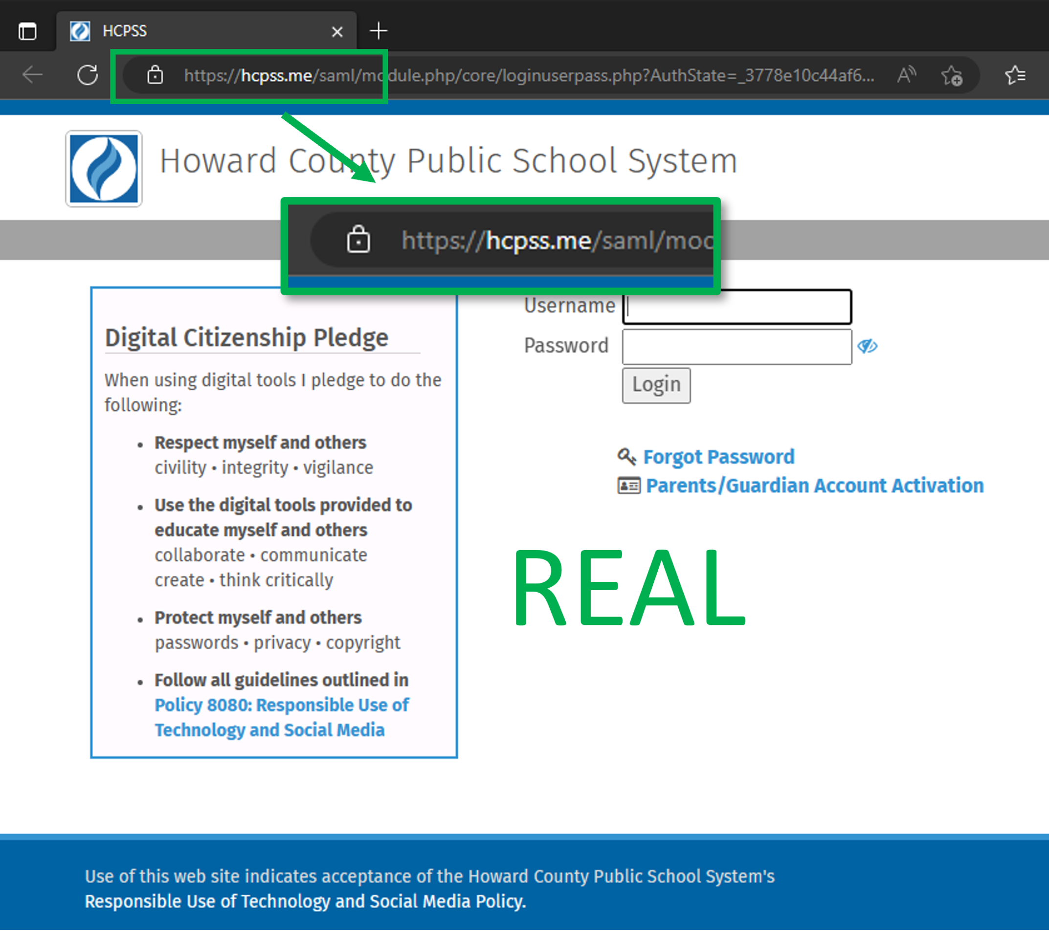 Phishing Alert Attackers Copy HCPSS Login Pages HCPSS Staff Hub