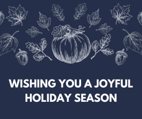 Wishing you a joyful holiday season